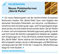 „Neues Palettenformat - World Pallet“
